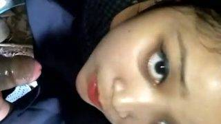 Naughty Secretary’s Backyard Blowjob