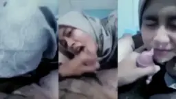 Crot Di Depan Cewek Hijab, Bikin Muka Penuh Putih-putih