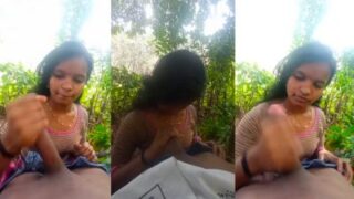 Cewek India Selatan Colokin Kontol Di Hutan, Pake Tangan Sama Mulut Desi Bikin Makin Basah