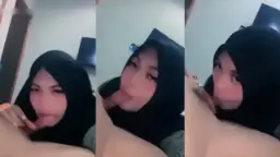 Hijab Manis Ngejuice Kontol Pacar Sampe Lemes
