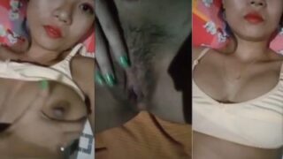 Gadis Kuliah Muda Colmek Sambil Mikirin Doi Nepalnya