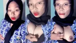 Hijab Abg Batik Basah Kuyup Habis Pulang Sekolah, Bikin Makin Nafsu.