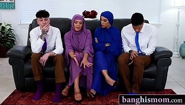 Pesta Balas Dendam Ngewe Bareng Dua Tante Hijab Montok Dan Anak Tiri Kontol Besar