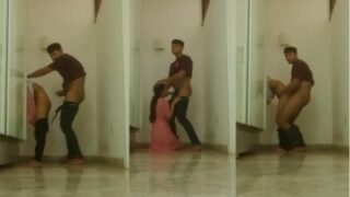 Cowok Sama Ceweknya Ngewe Berdiri Di Lorong, Enak Banget